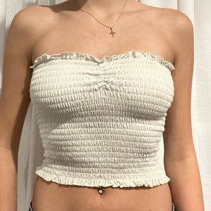 Brandy melville scrunched tube top